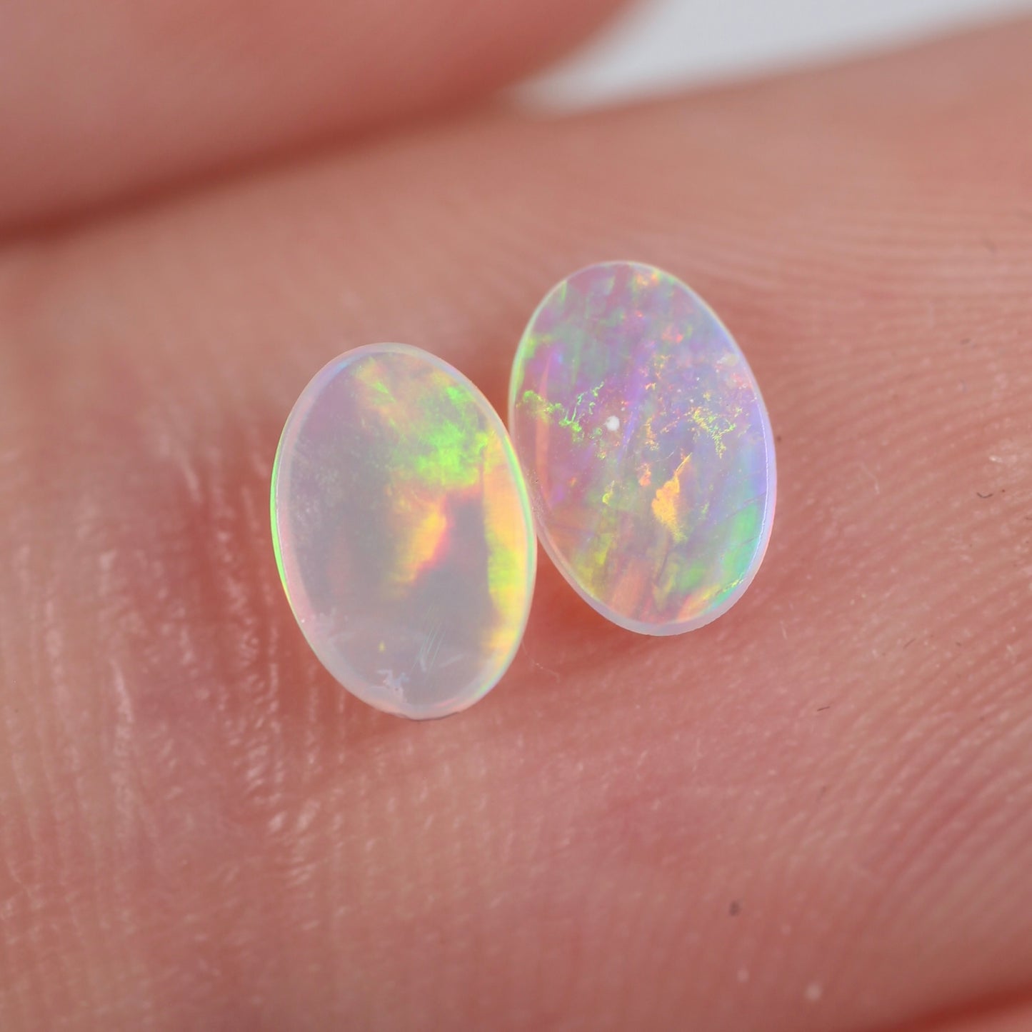 0.45ct (6x4x1.9mm) Crystal Opal Pair