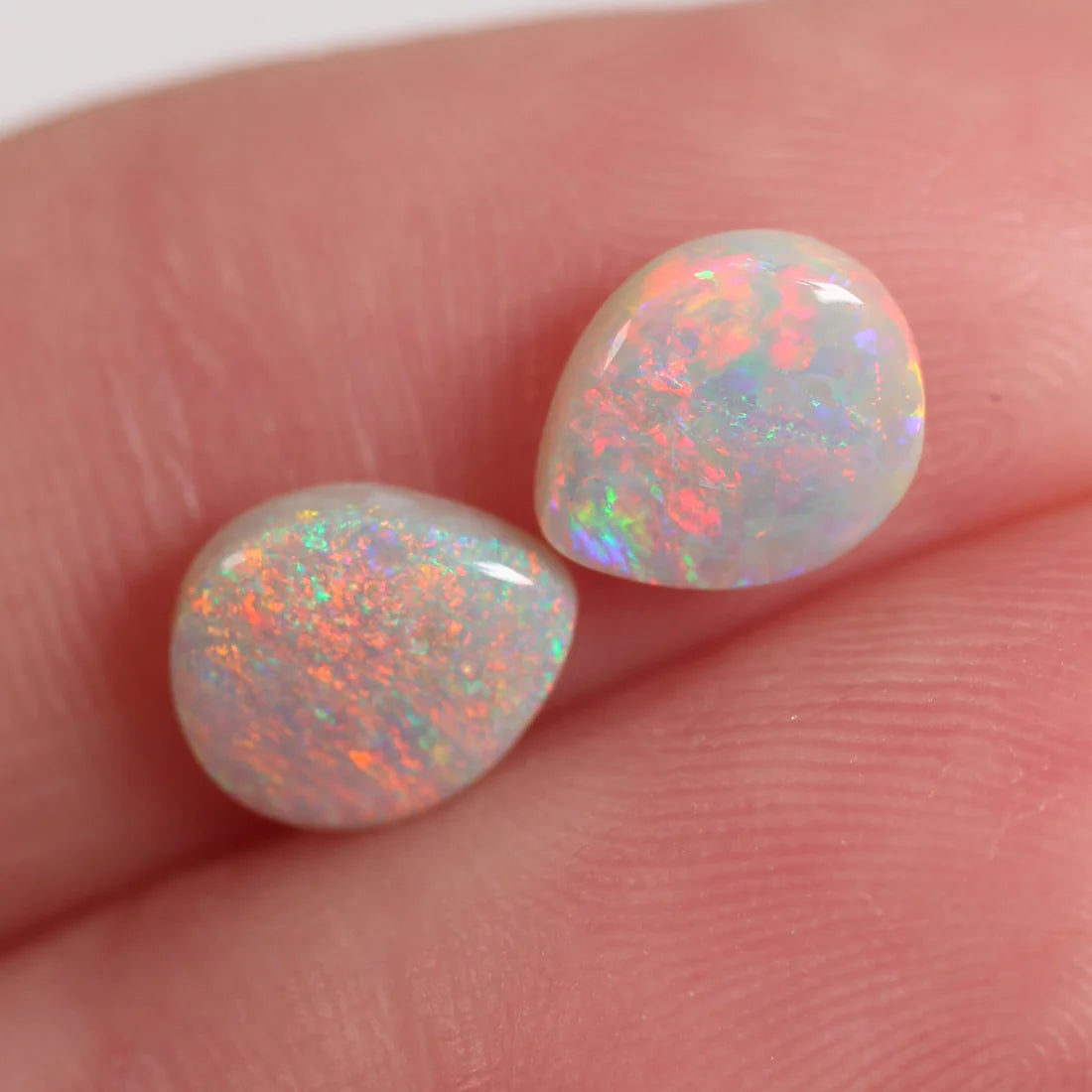 1.5ct (7.6x6.4x2.6mm) Light Opal Pair