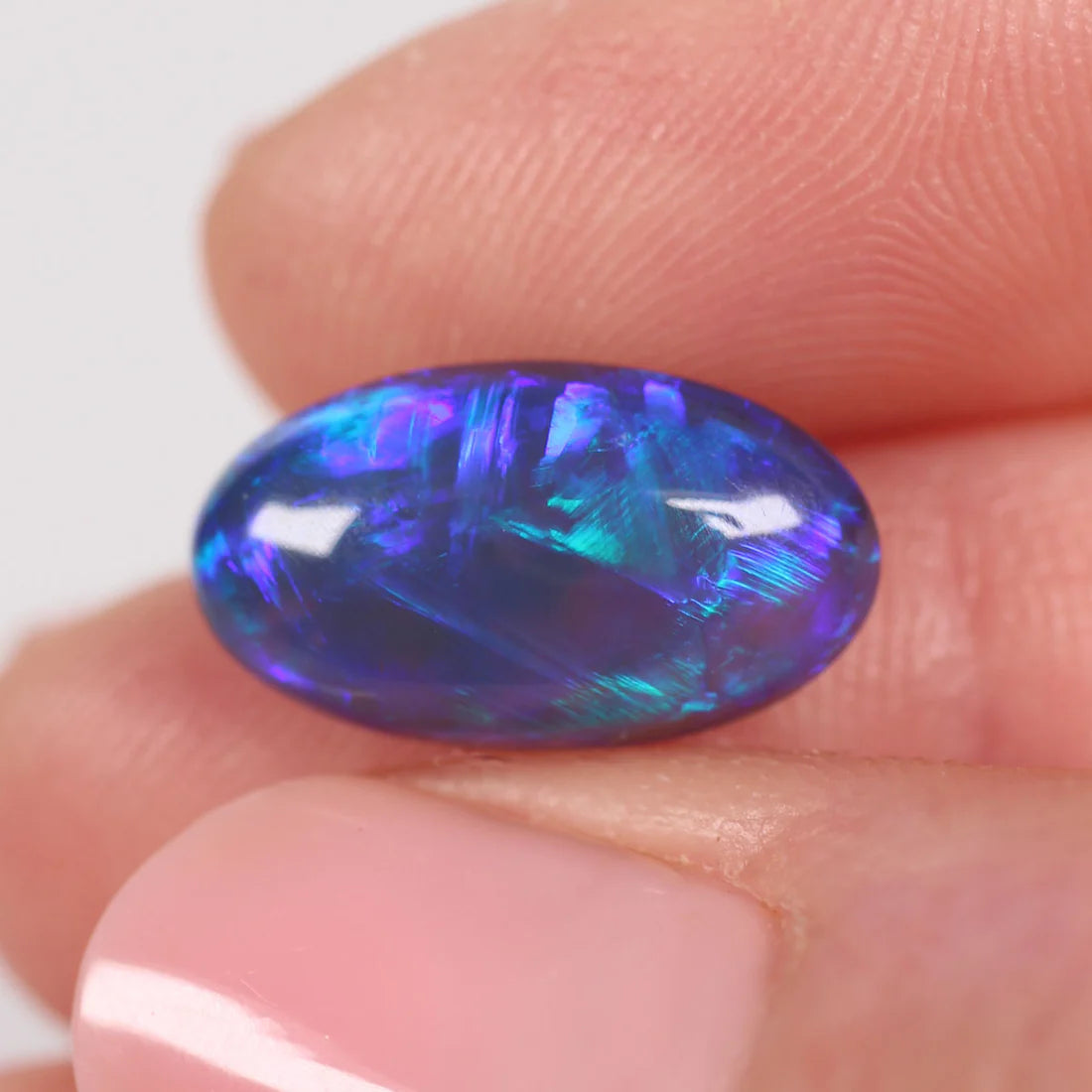 4.57ct (15.5x8.7x5.9mm) Black Crystal Opal