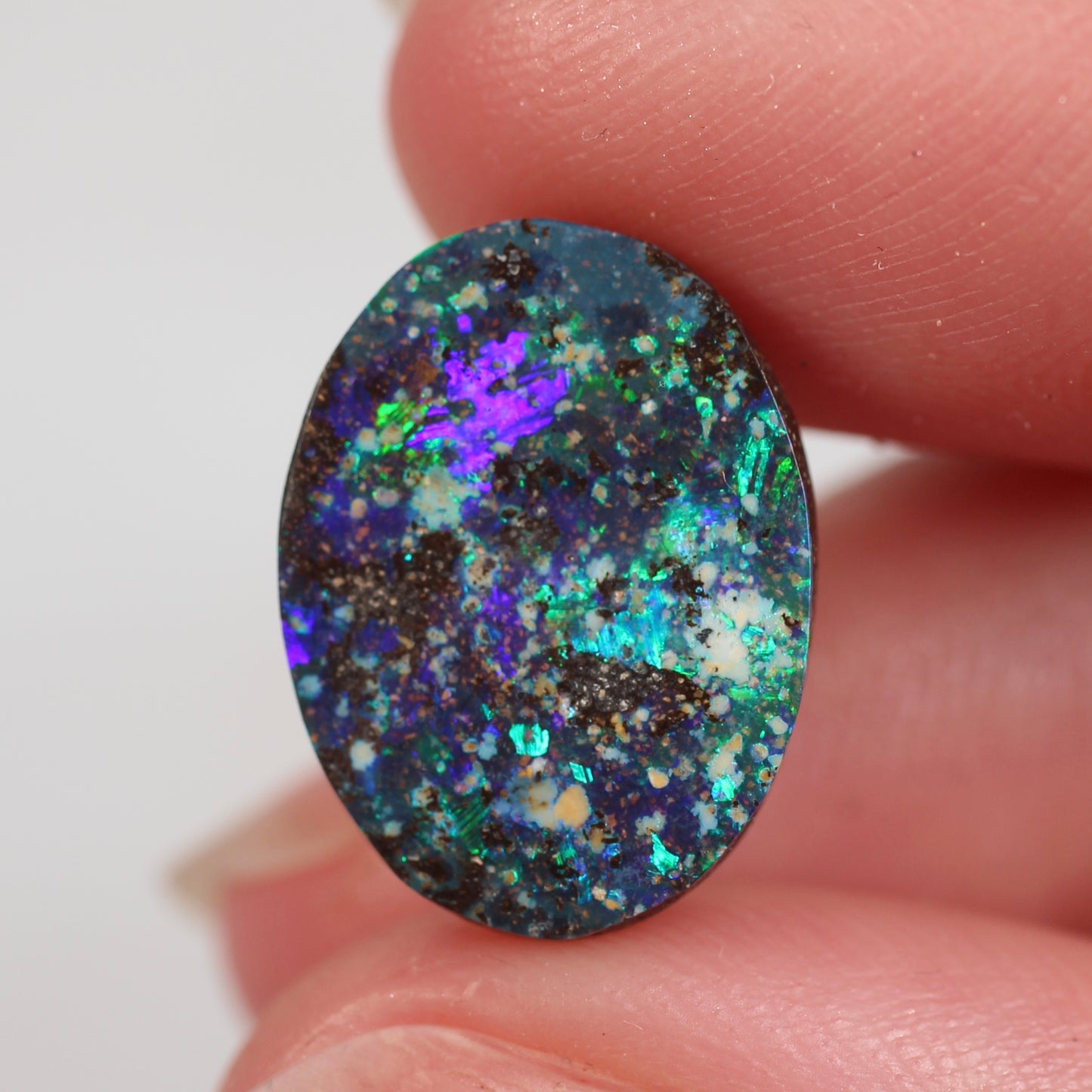 7.38ct (15.8x11.8x4.1mm) Boulder Opal