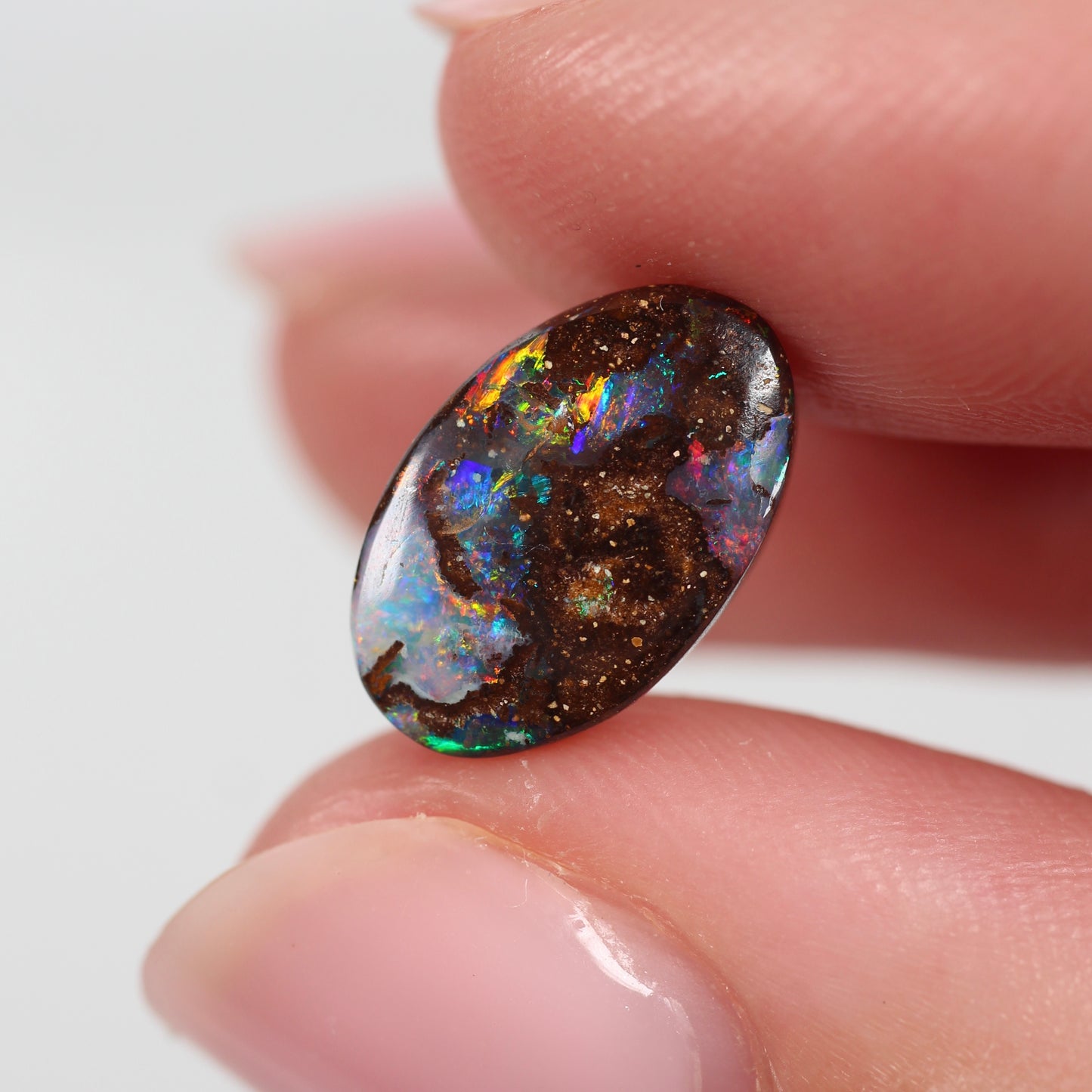 3.35ct (12.8 x 8.1 x 3.2mm) Boulder Opal