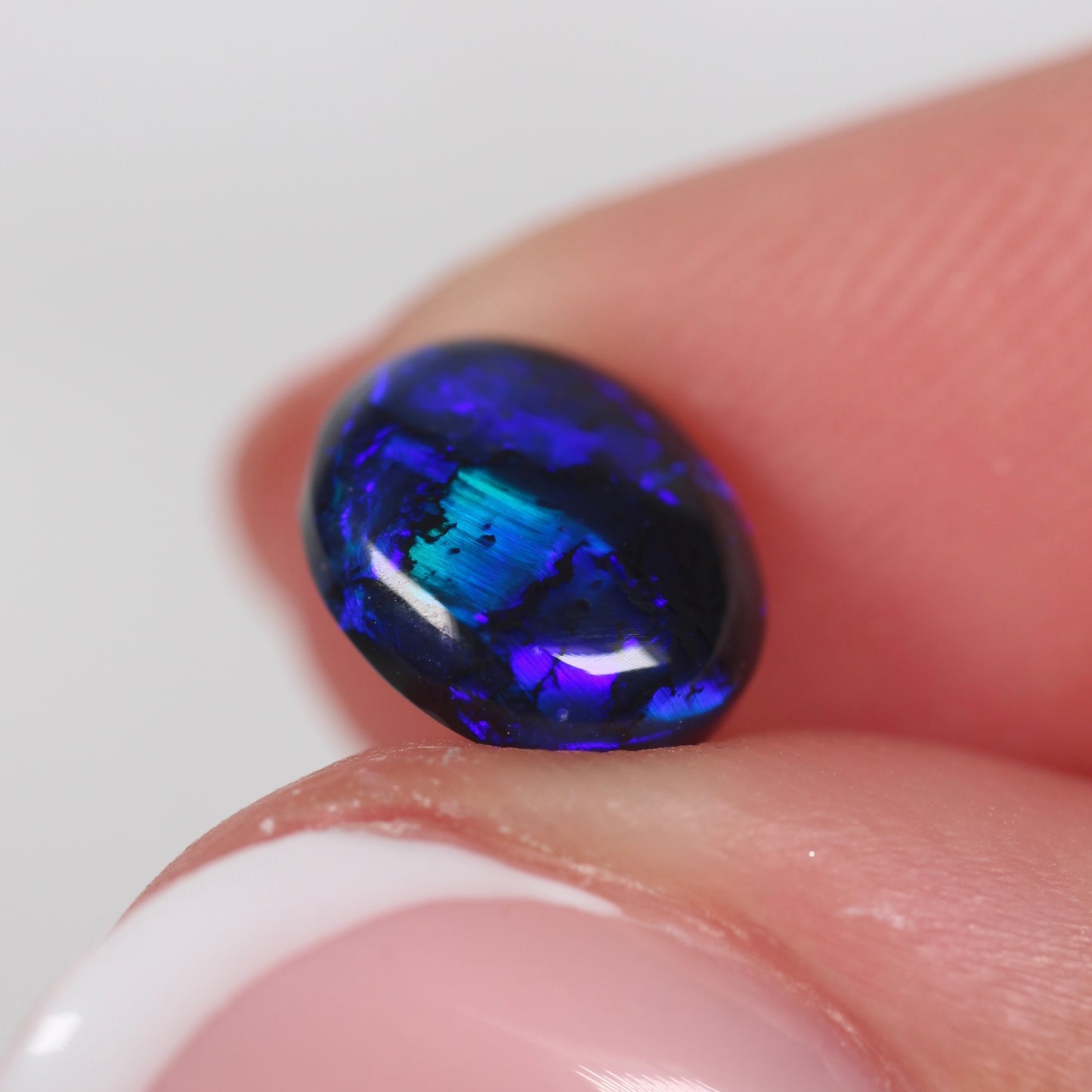 1.30ct (8.8 x 7.5 x 3.1mm) Black Opal