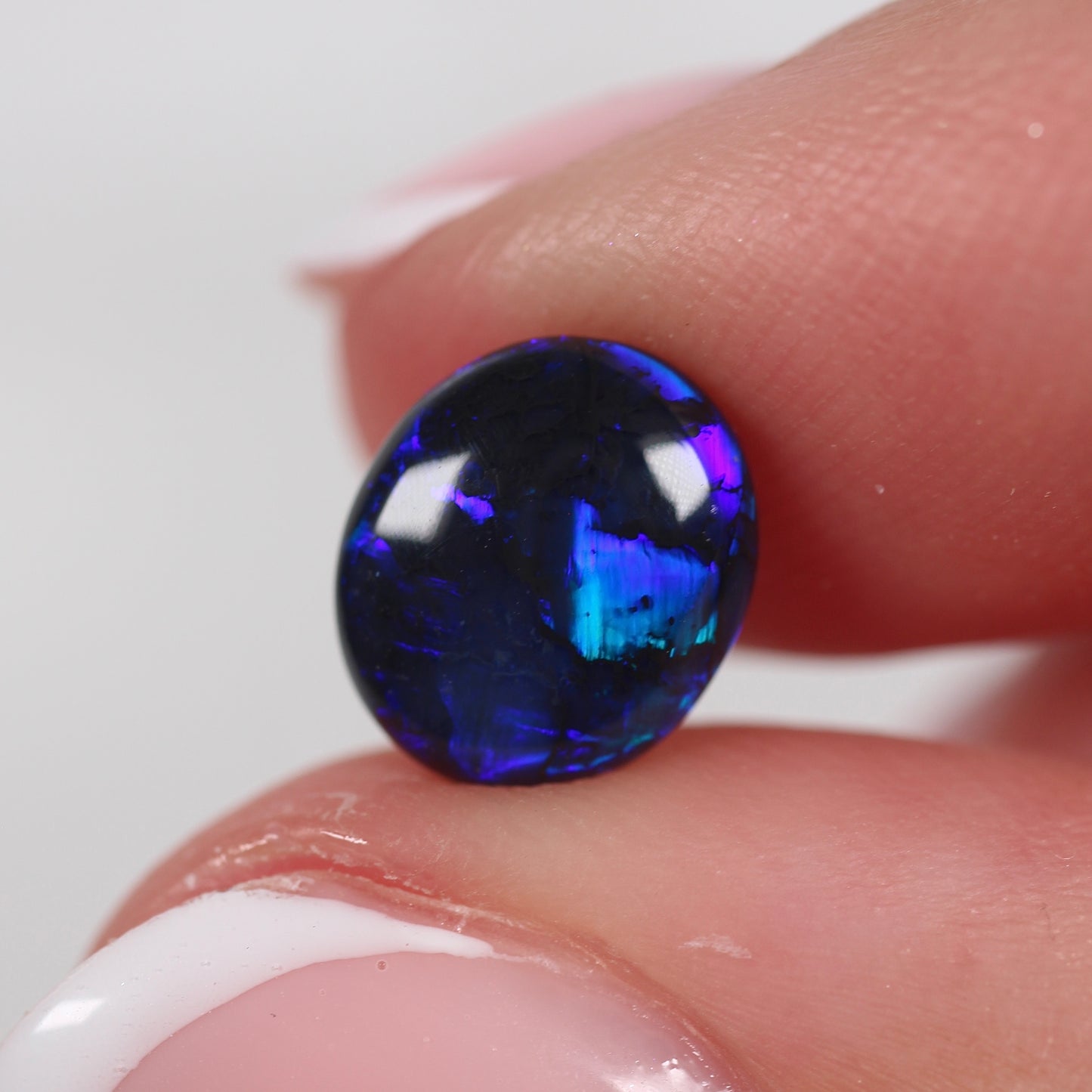 1.30ct (8.8 x 7.5 x 3.1mm) Black Opal