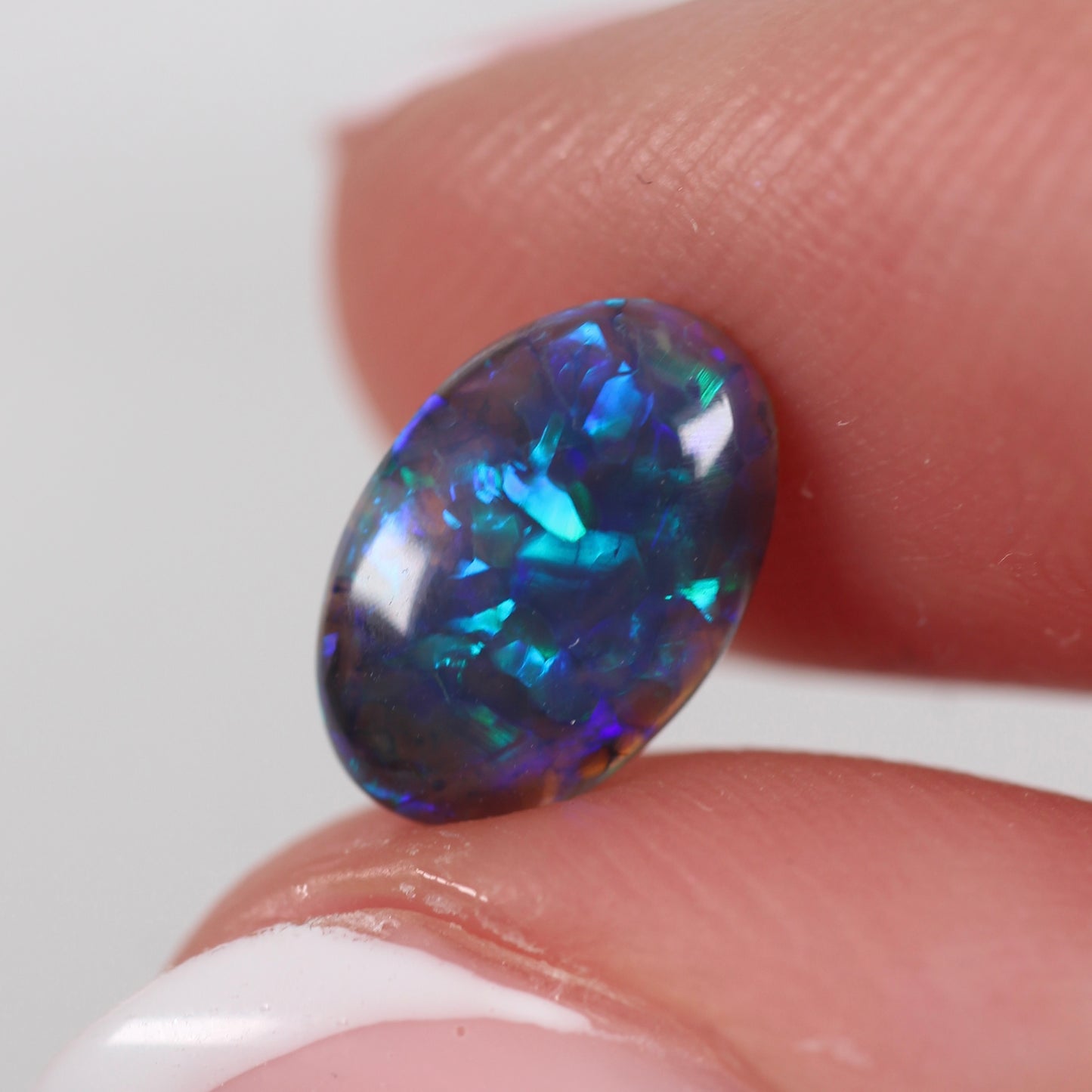 1.15ct (9.6 x 6.4 x 3.1mm) Black Opal