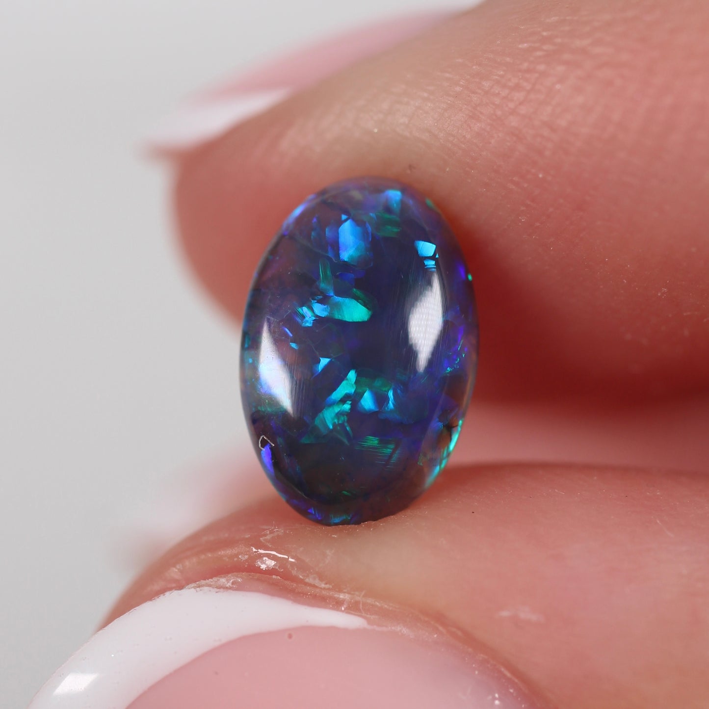 1.15ct (9.6 x 6.4 x 3.1mm) Black Opal