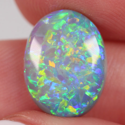 4.4ct (14.5x11x4.3mm) Dark Crystal Opal