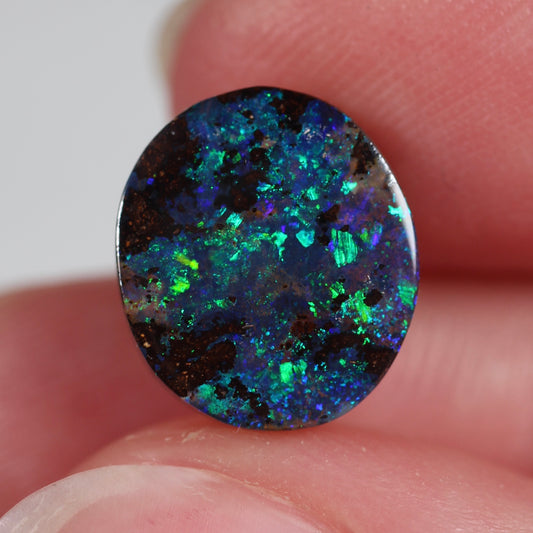 4.3ct (11.9x10.3x3.4mm) Boulder Opal