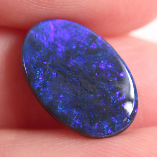 2.7ct (14x9.4x2.9mm) Black Opal