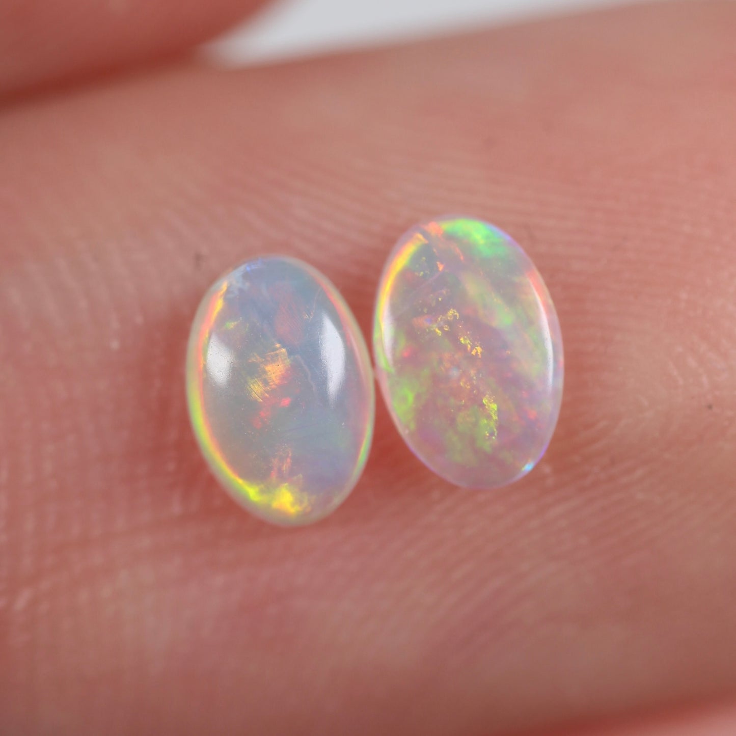 0.45ct (6x4x1.9mm) Crystal Opal Pair