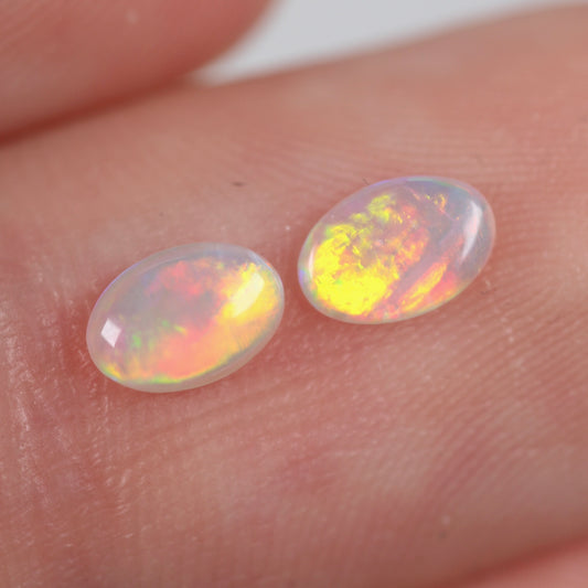 0.45ct (6x4x1.9mm) Crystal Opal Pair