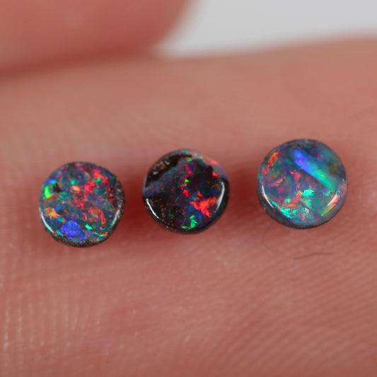 0.48ct (3.6x3.6mm) Boulder Opal Parcel