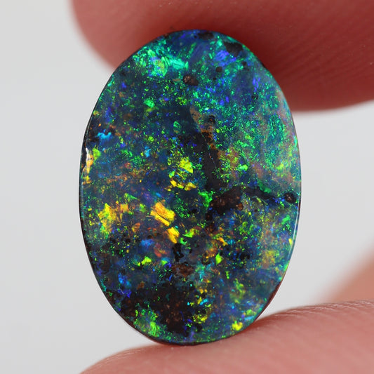 3.71ct (12.6x8.9x3.4mm) Boulder Opal