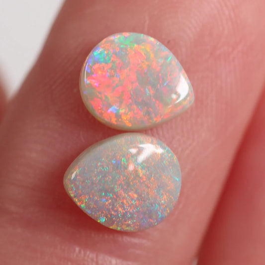 1.5ct (7.6x6.4x2.6mm) Light Opal Pair
