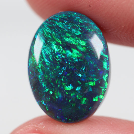 6.20ct (15.8x11.9x4.5mm) Black Opal