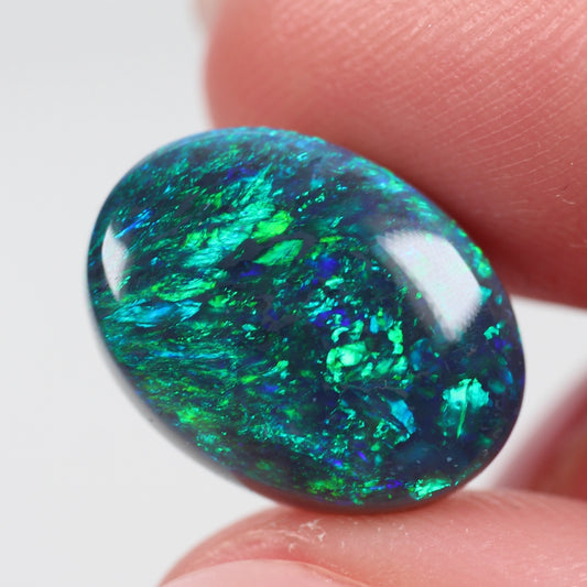 6.20ct (15.8x11.9x4.5mm) Black Opal