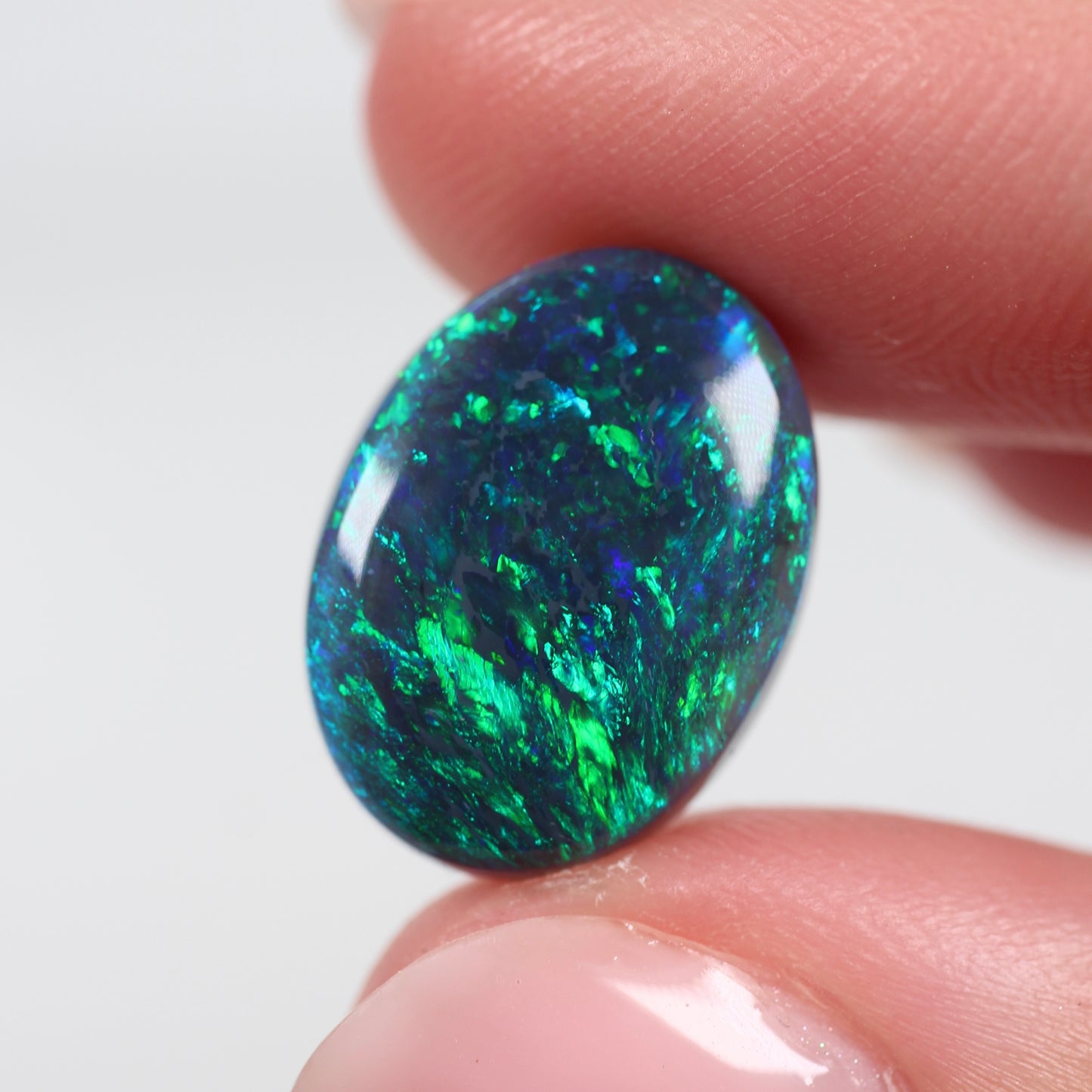 6.20ct (15.8x11.9x4.5mm) Black Opal