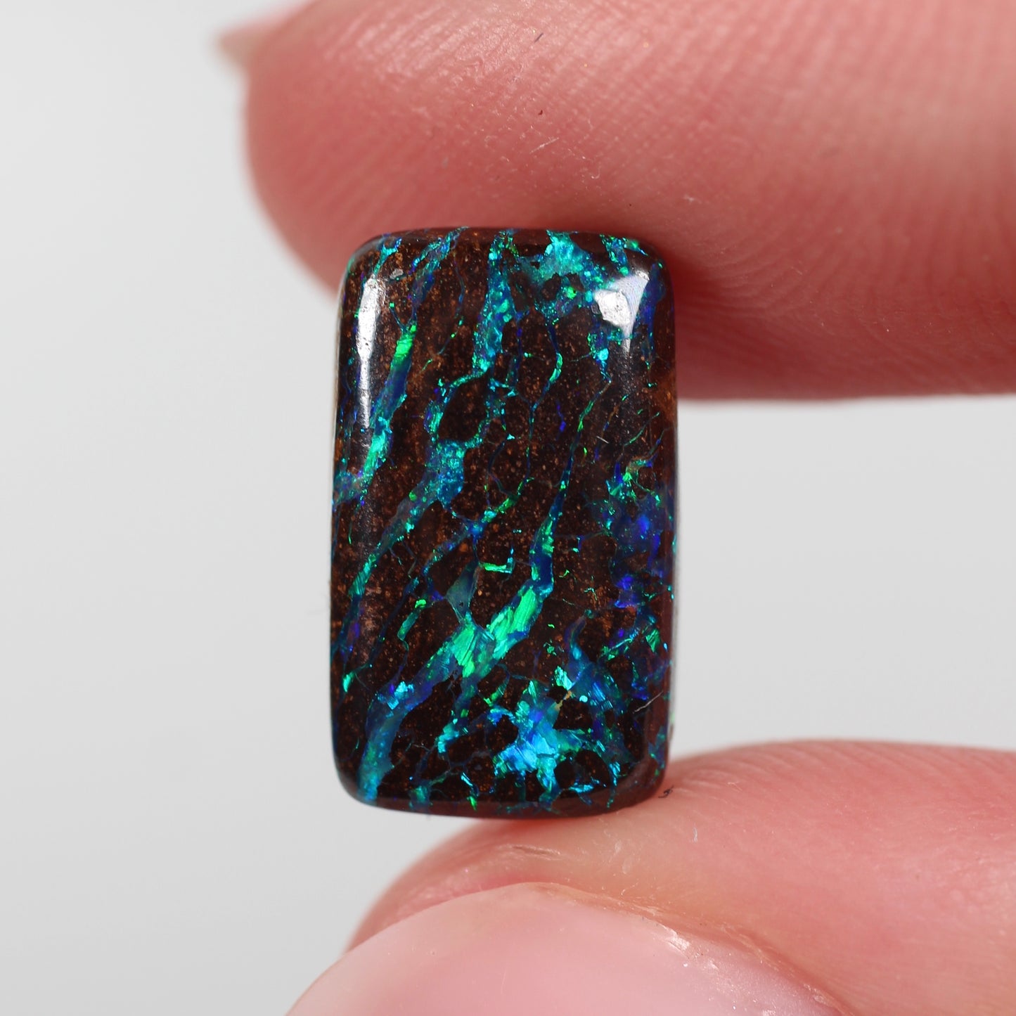 5.1ct (14.0x8.3x3.8mm) Boulder Opal