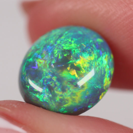 3.58ct (11.1x9.6x5.8mm) Black Opal